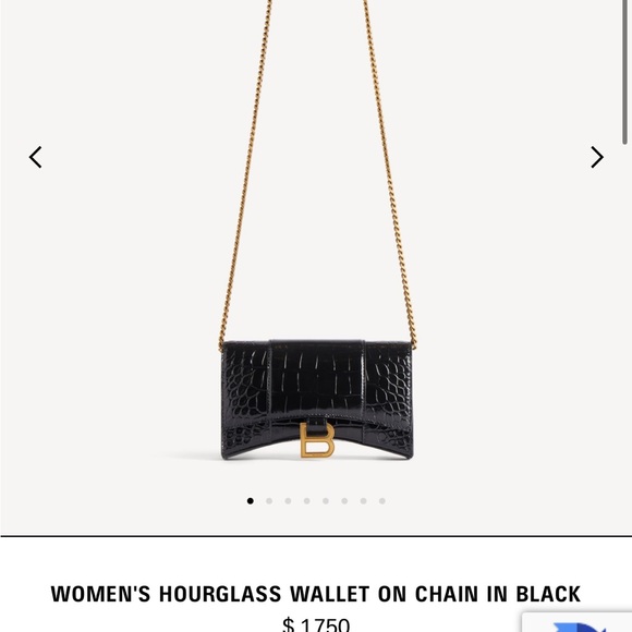 Balenciaga Hourglass Wallet on Chain Purse Entrupy Authenticated - Picture 14 of 16